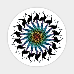 Peacock Spiral Magnet